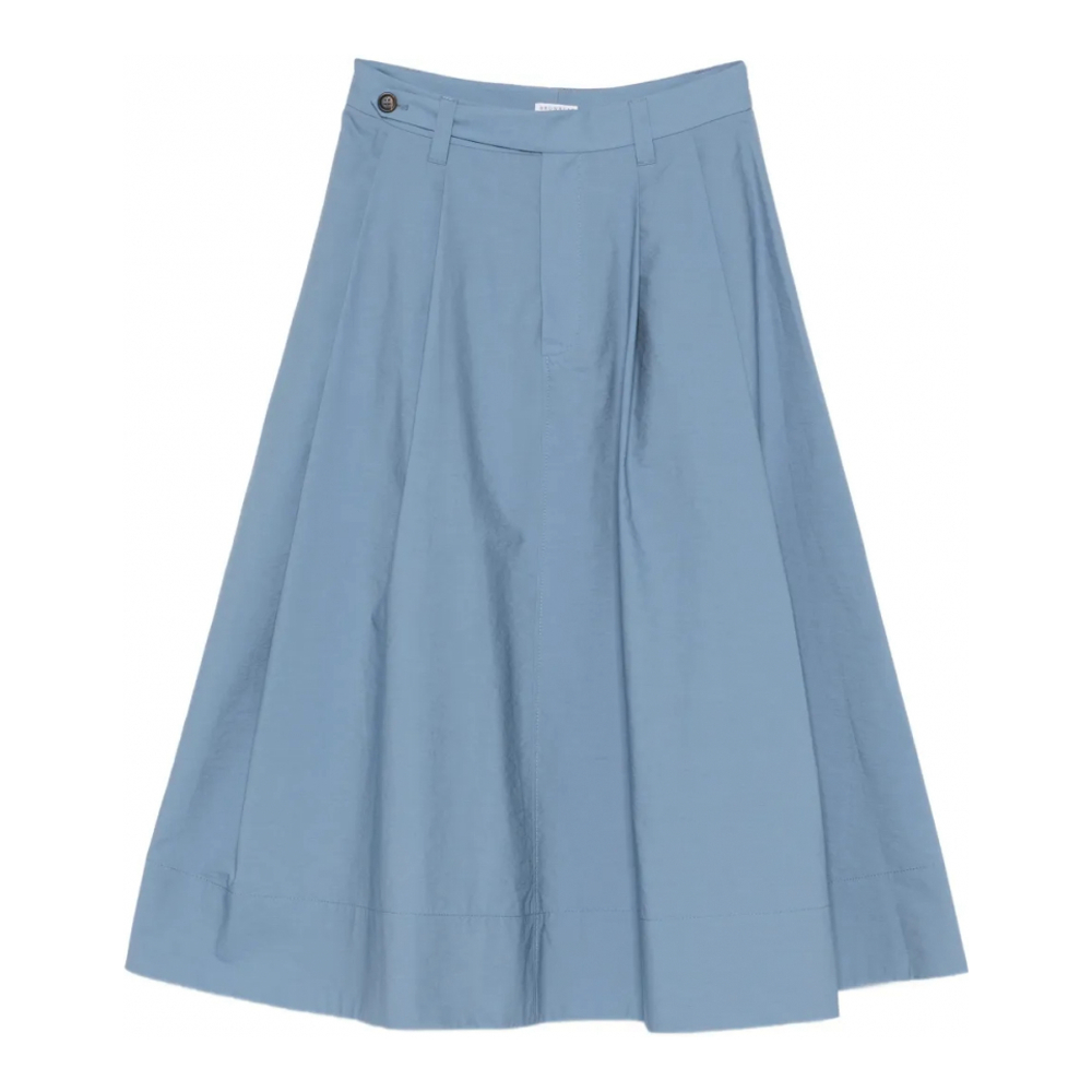 Jupe Midi 'Pleated' pour Femmes