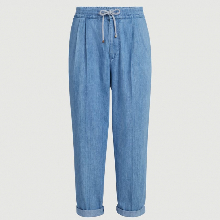 Men's 'With Drawstring And Double Pleats' Jeans
