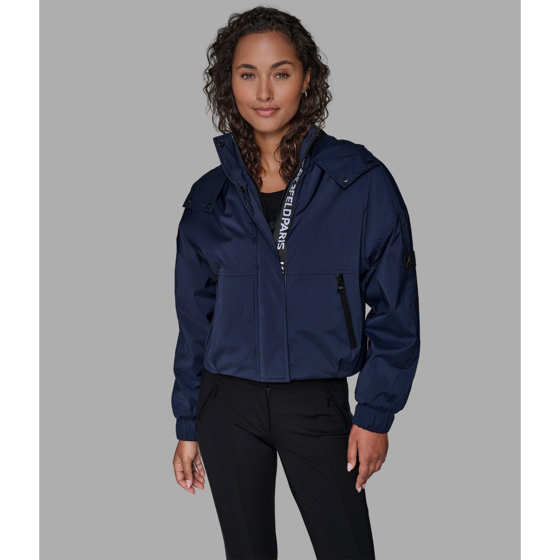 'Cropped Logo Bomber' pour Femmes