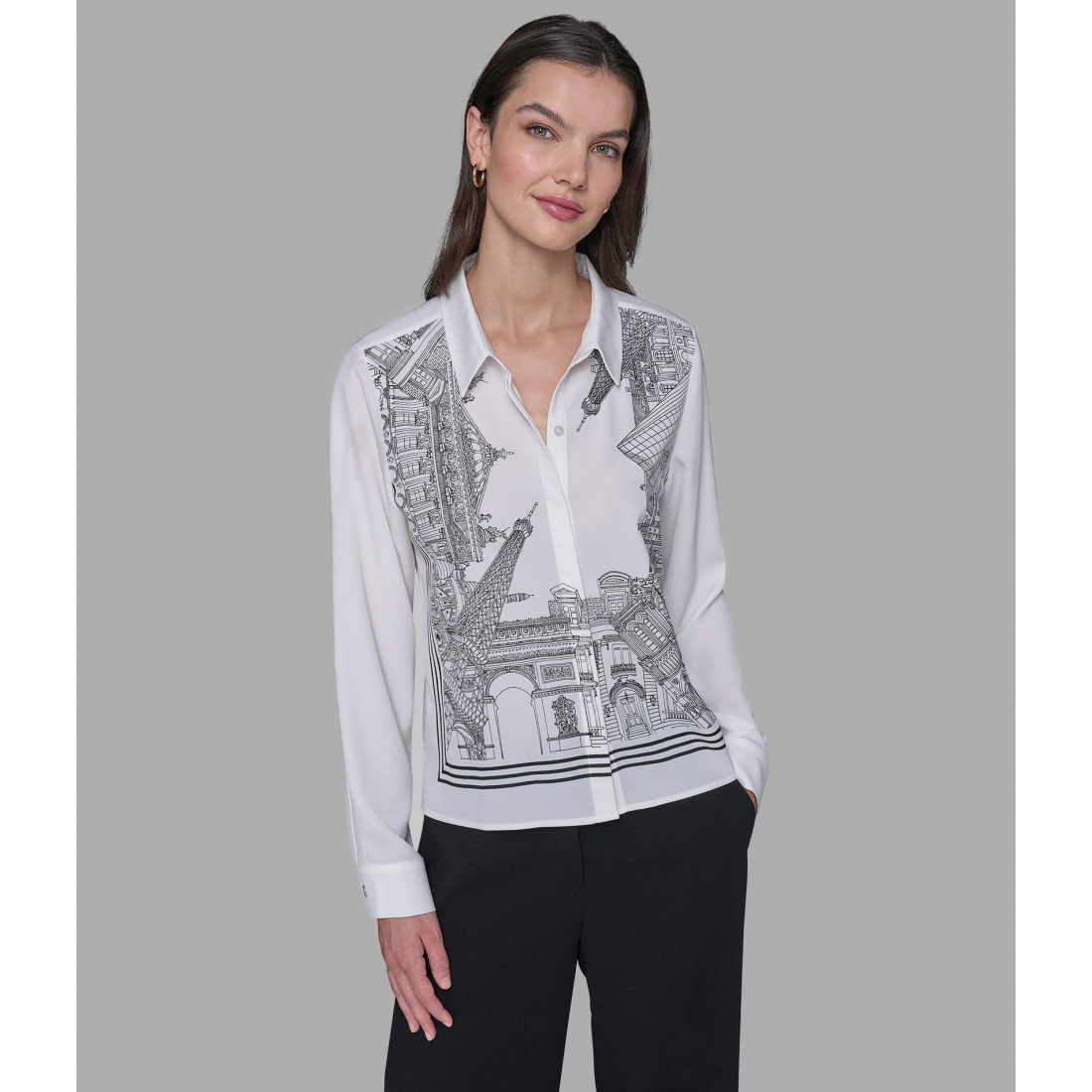'Paris Scene Soft Blouse' pour Femmes