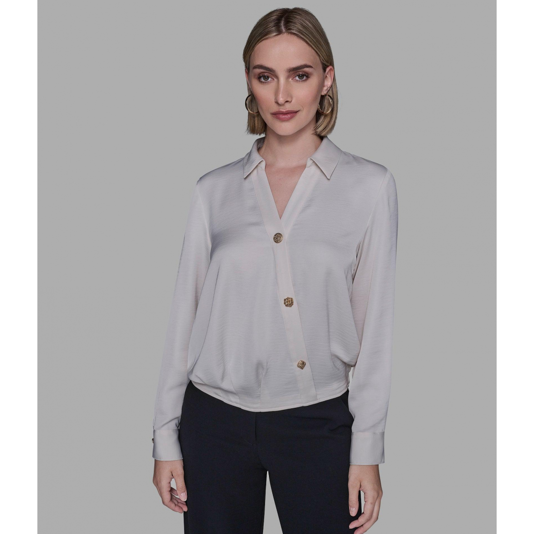 'Wrap-Effect Blouse' pour Femmes
