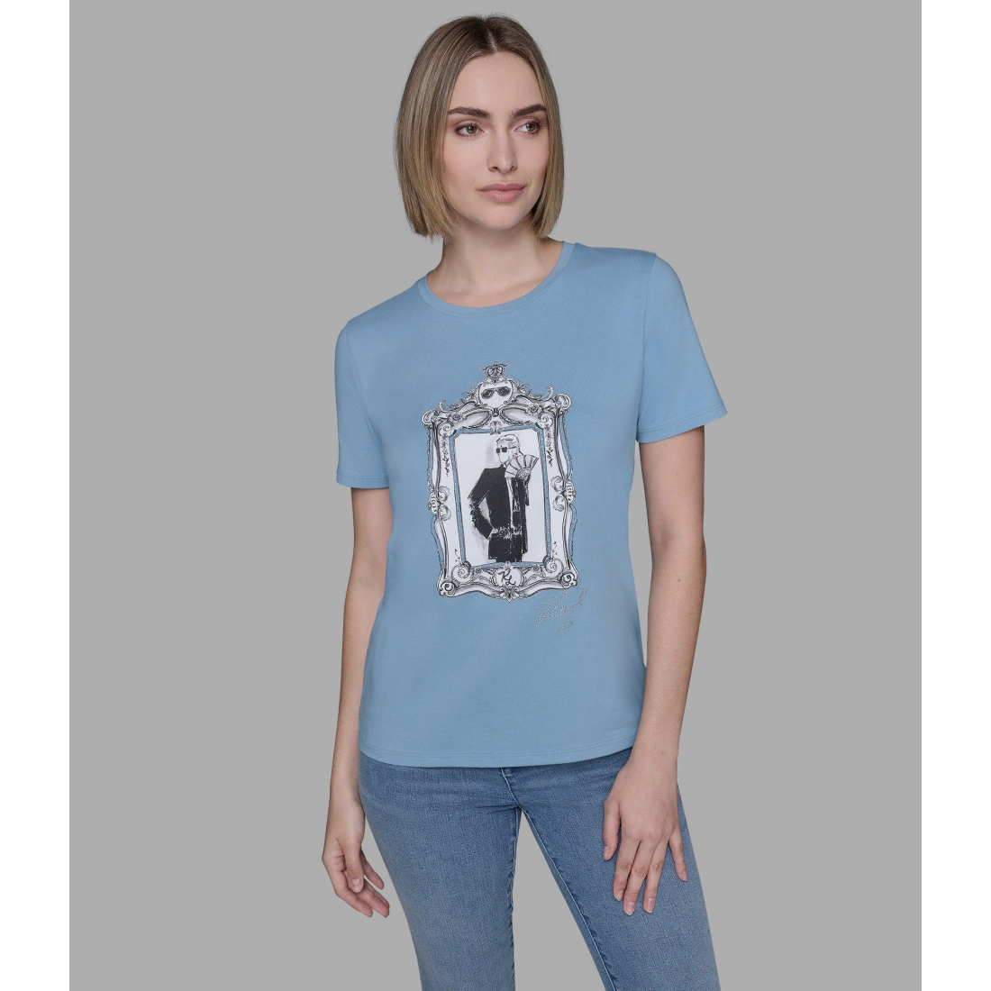 'Karl Illustration Tee' für Damen