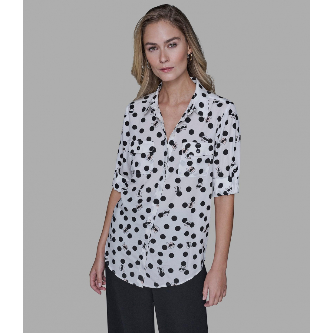 'Choupette And Karl Whimsy Blouse' für Damen