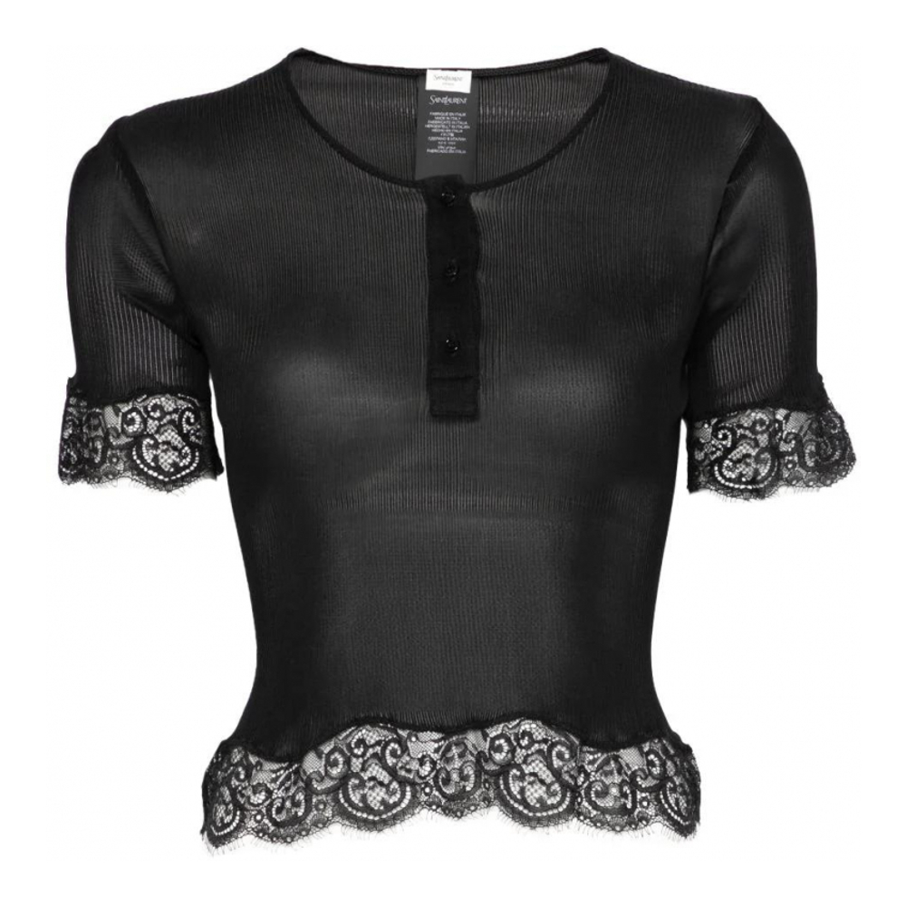 T-shirt 'Ribbed' pour Femmes