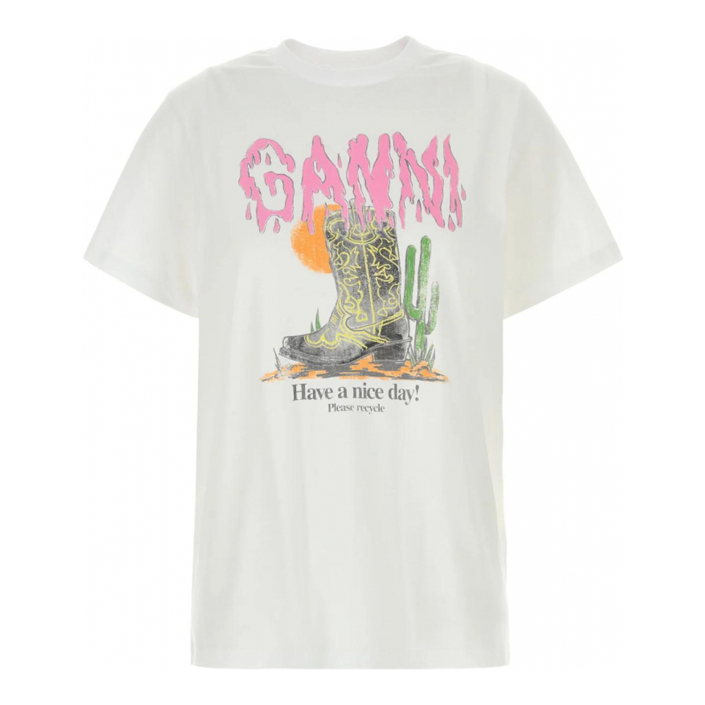 T-shirt 'Western Boot Print' pour Femmes