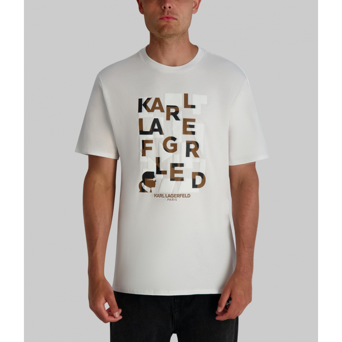 'Karl Stacked Logo Tee' für Herren