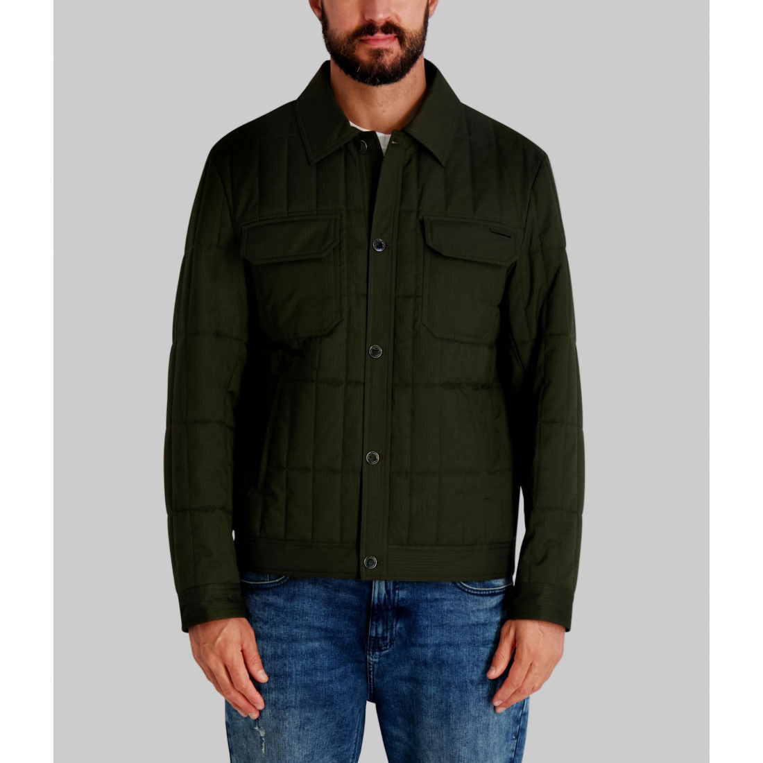 'Quilted Shirt Jacket' für Herren