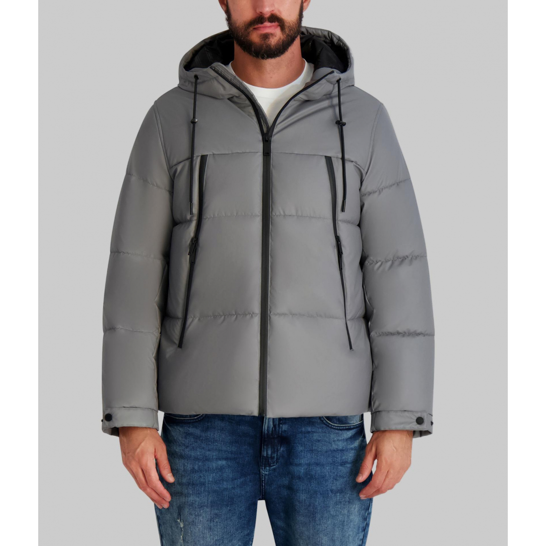 'Mid Weight Hooded Puffer With Pockets' für Herren