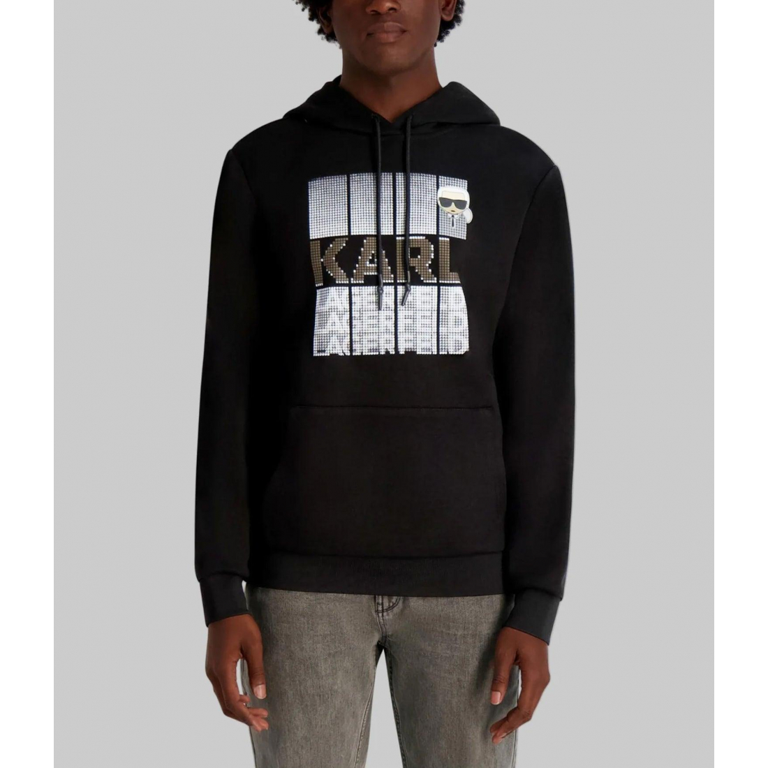 Men's 'Faux Embroidered Logo Hoodie'