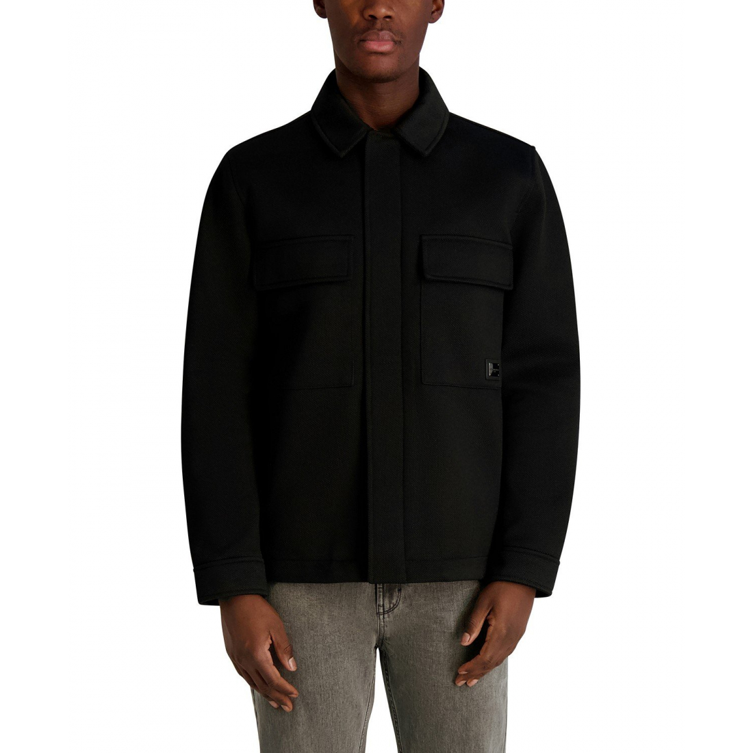 'Twill Collared Shirt Jacket' für Herren