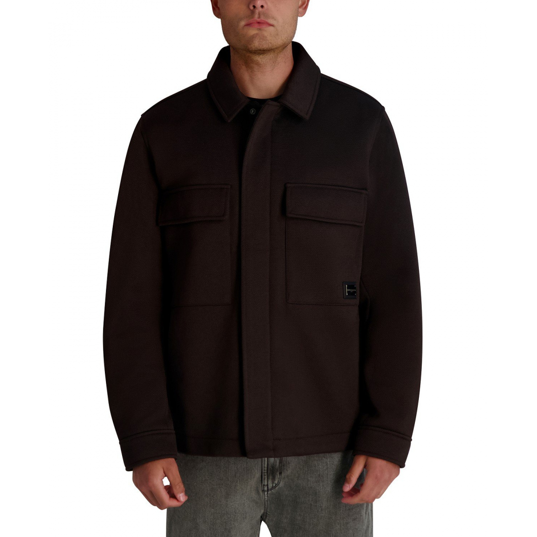 'Twill Collared Shirt Jacket' für Herren