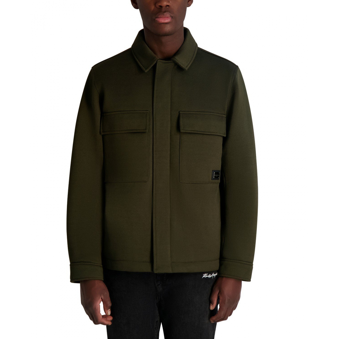 'Twill Collared Shirt Jacket' für Herren