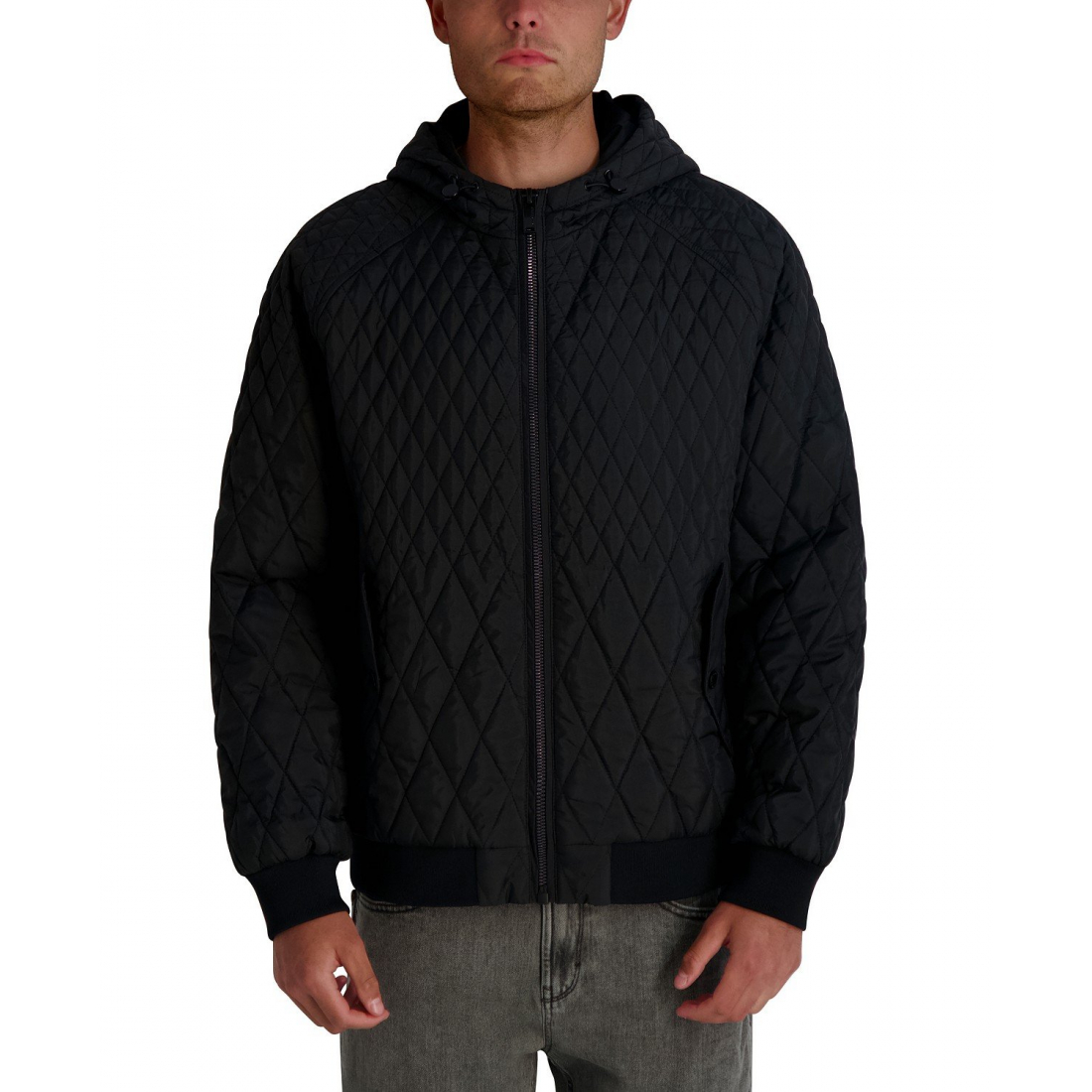 'Diamond Quilted Bomber Jacket' pour Hommes