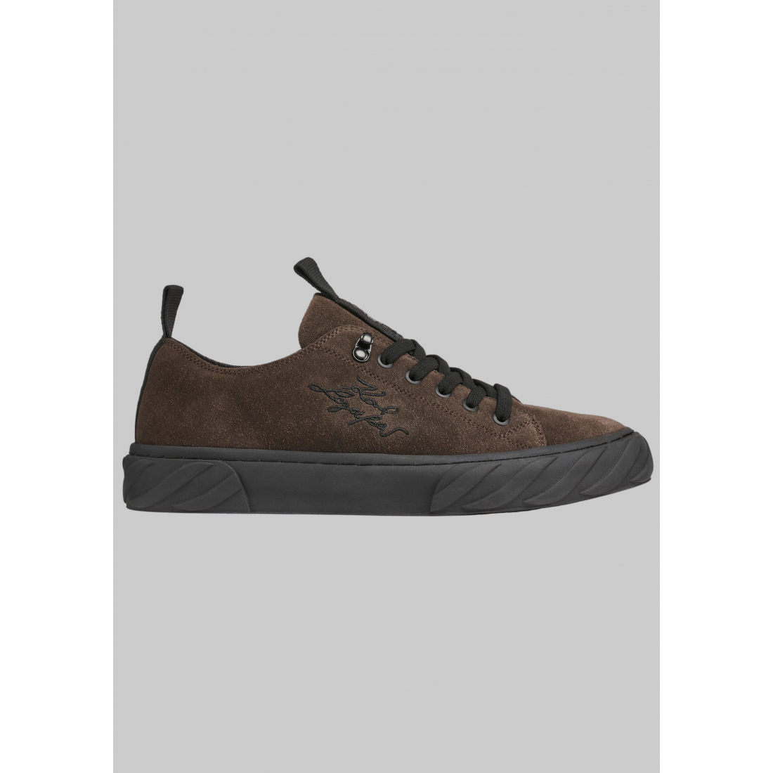 'Low Profile Suede Sneaker With Side Logo' für Herren