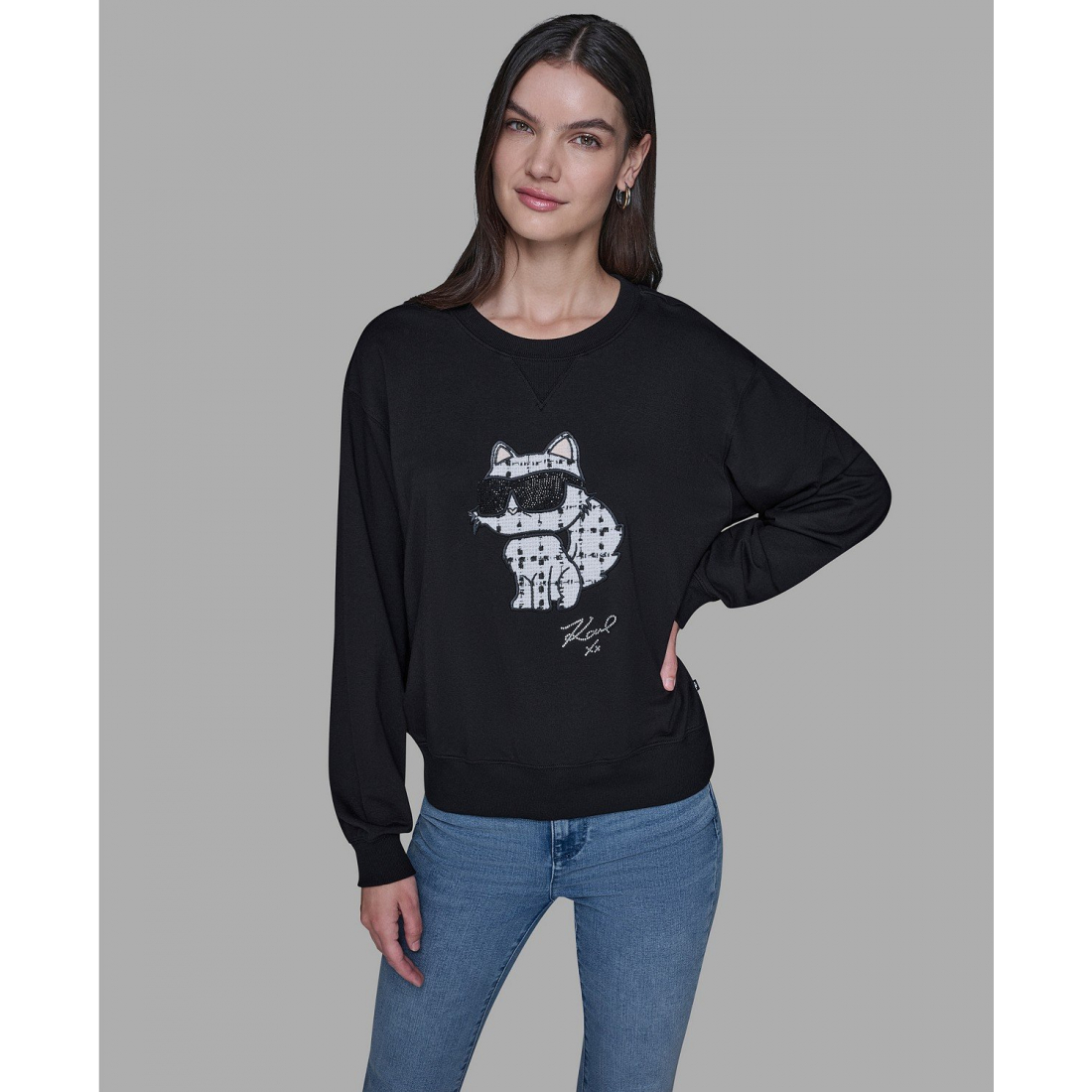 'Emoji Choupette Detail Sweater' pour Femmes
