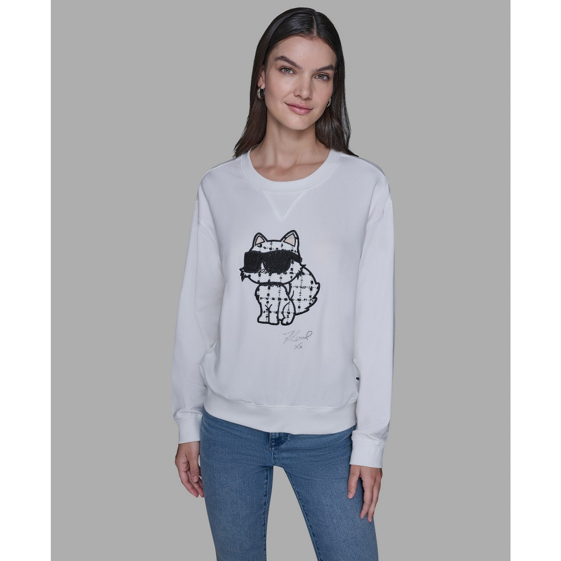 'Emoji Choupette Detail Sweater' pour Femmes
