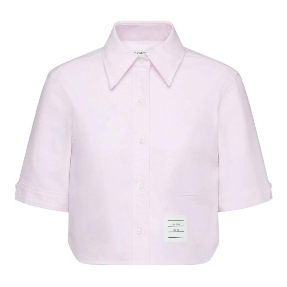Chemise 'Oxford Cropped' pour Femmes