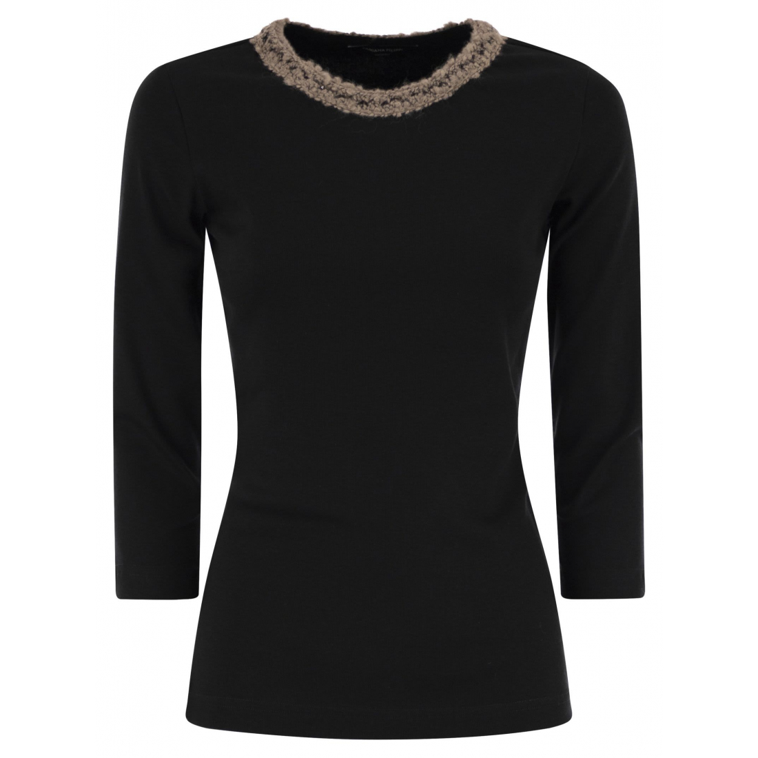 T-Shirt à manches 3/4 'Neck Detailing' pour Femmes