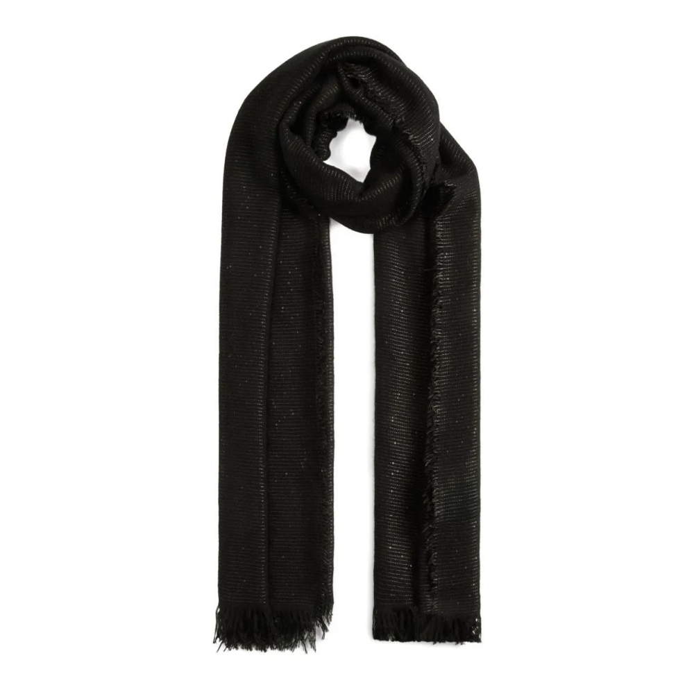 Foulard 'Metallic-Thread Fringed' pour Femmes