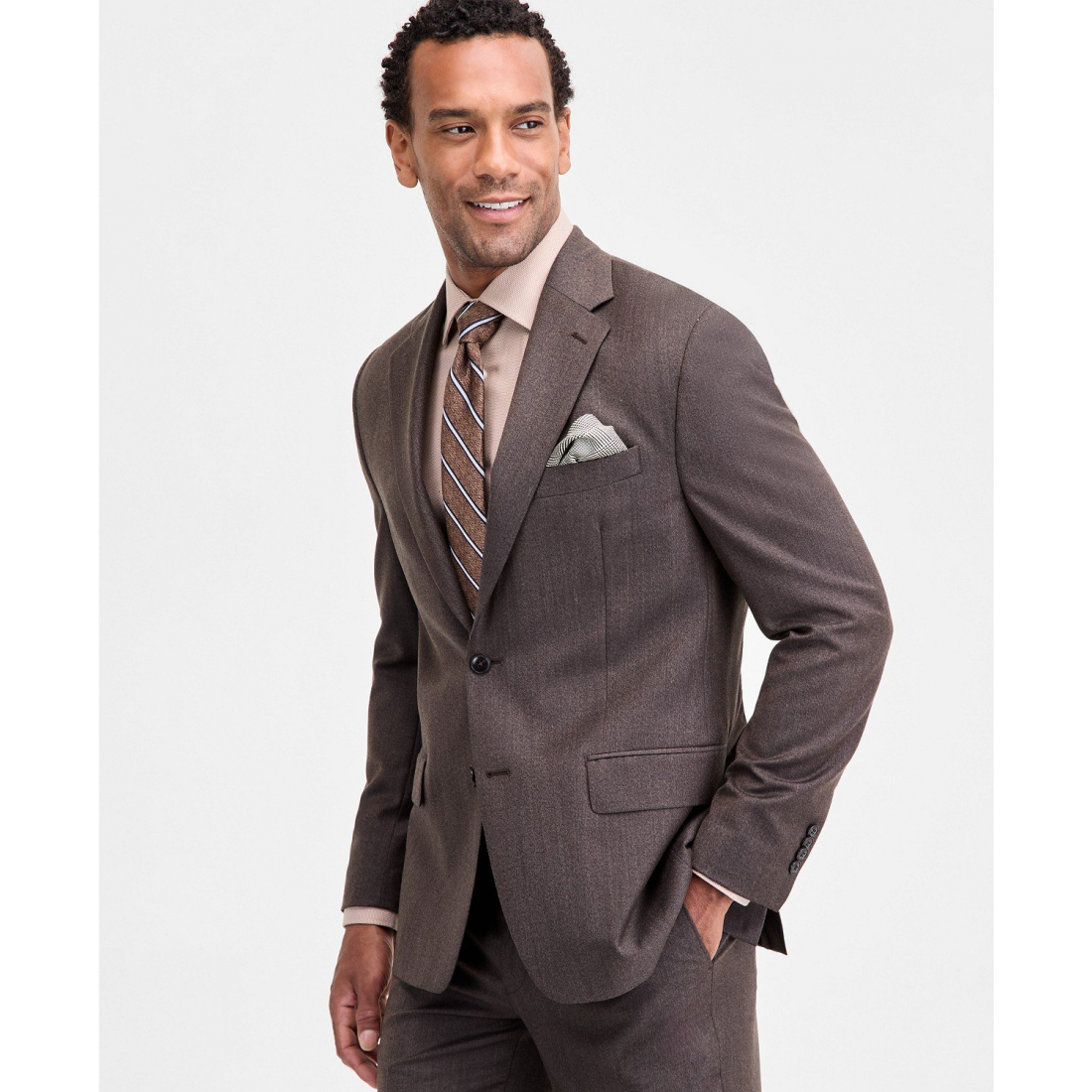 'Classic-Fit Wool-Blend Suit Separate Jacket' pour Hommes