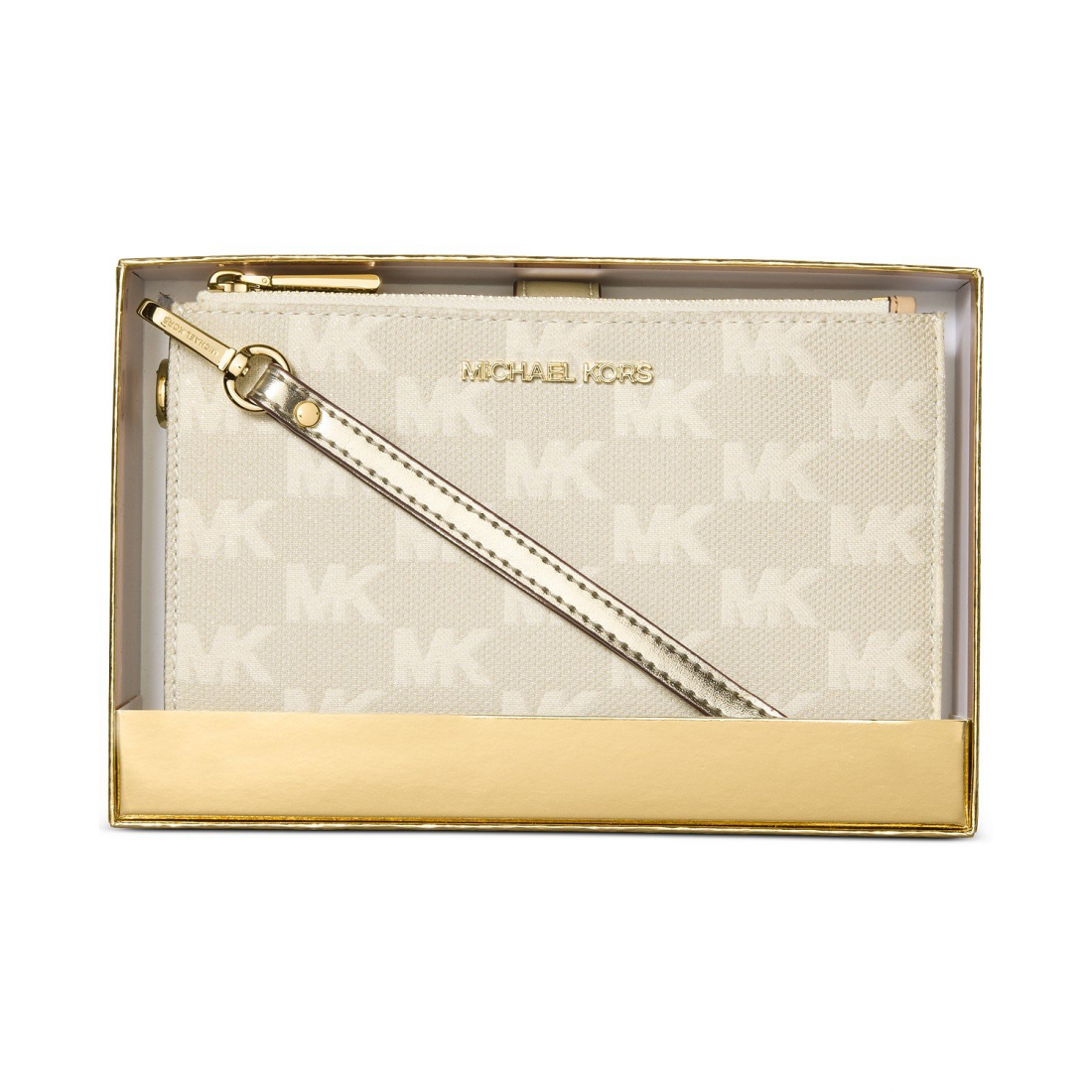 Women's 'Michael Kors Boxed Jet Set Double Zip Wristlet'