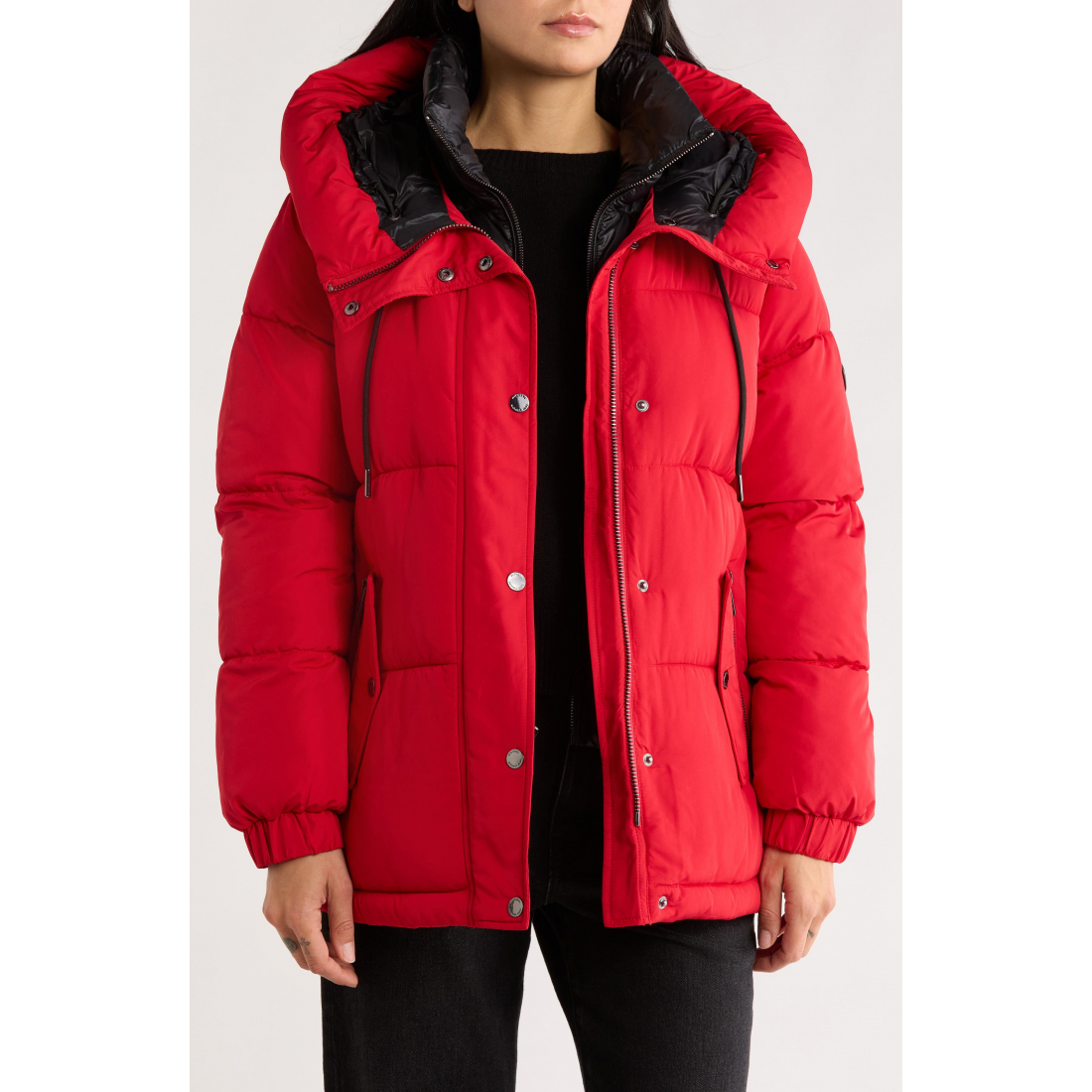 'Hooded Puffer Jacket with Bib' für Damen