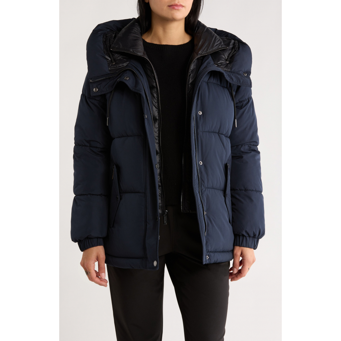 'Hooded Puffer Jacket with Bib' für Damen