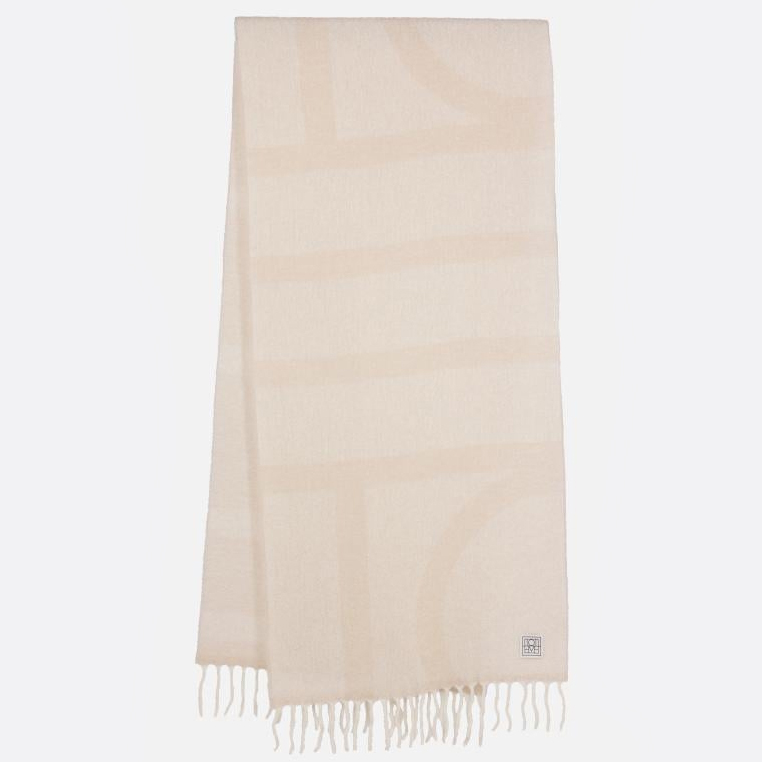 Écharpe en laine 'Monogram' pour Femmes