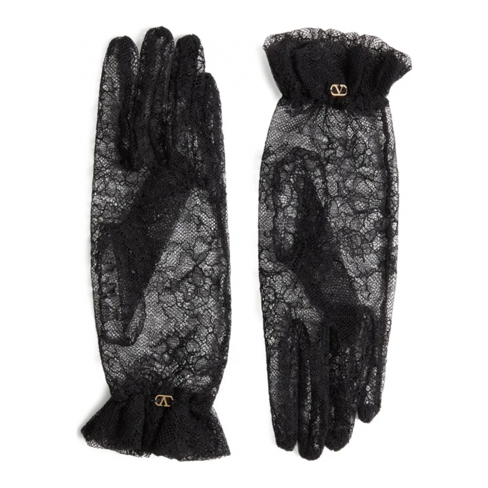 Women's 'Lace-Embellished' Gloves