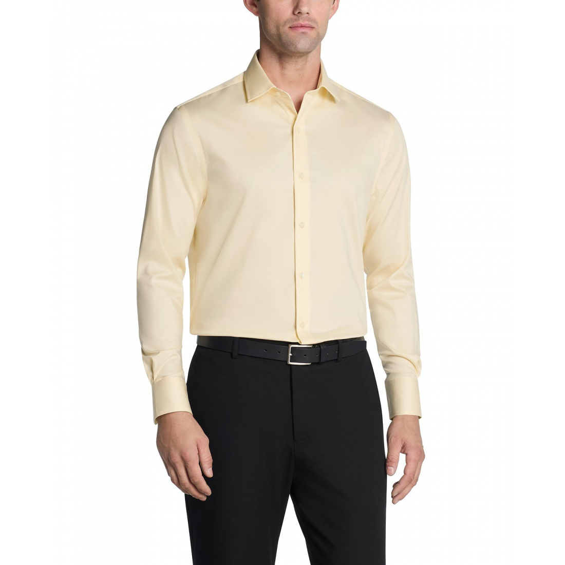 'Regular-Fit Twill Dress Shirt' pour Hommes