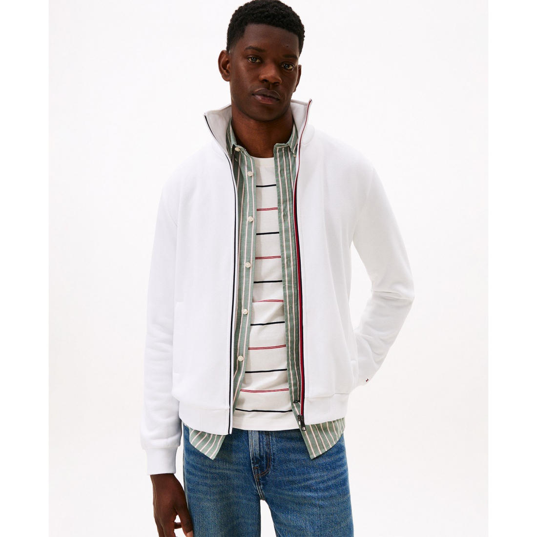 'Global Stripe Zip-Through Jacket' pour Hommes