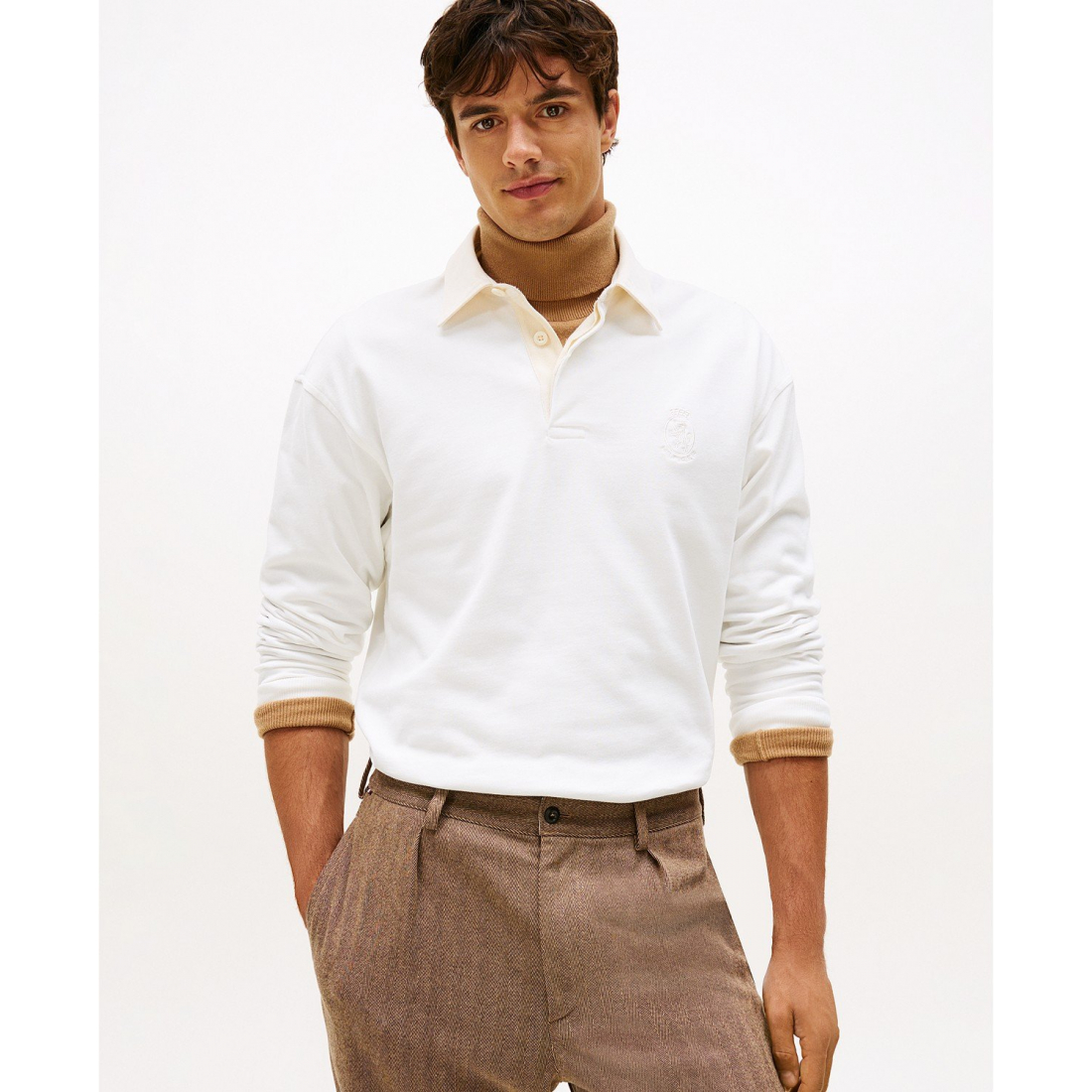 'Logo Crest Solid Rugby Sweater' für Herren