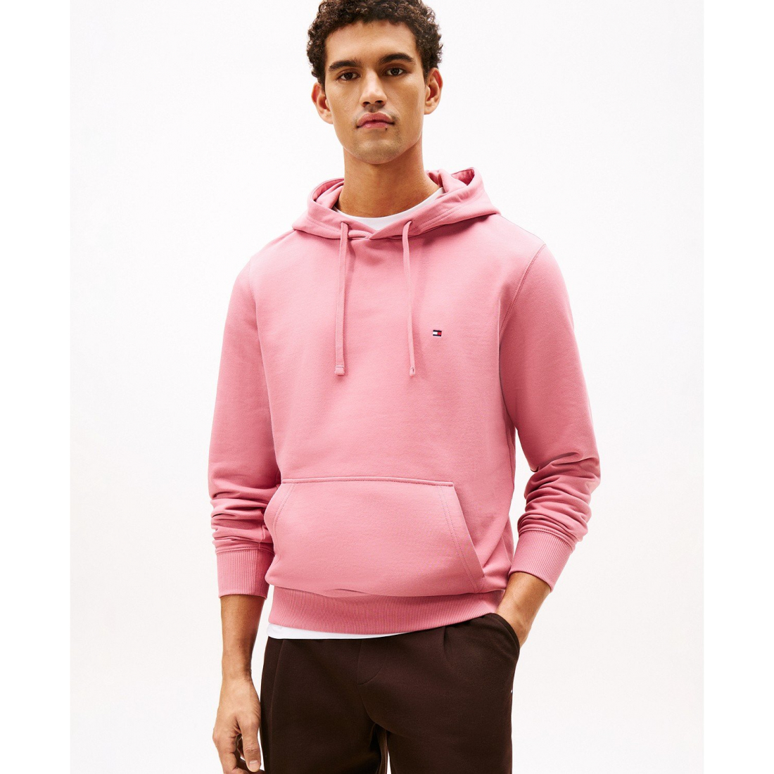 'Regular-Fit Essential Terry Hoodie' pour Hommes