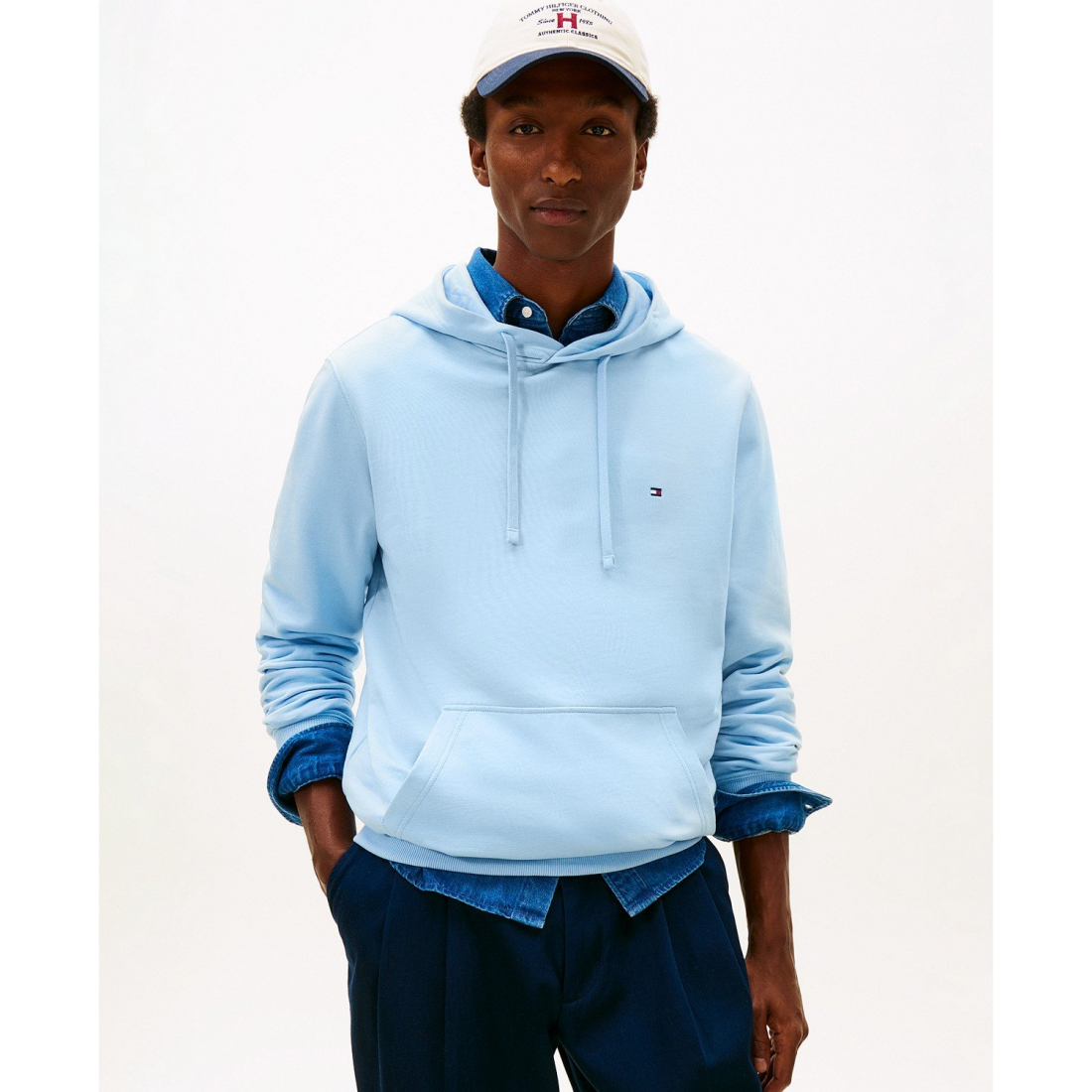 'Regular-Fit Essential Terry Hoodie' pour Hommes