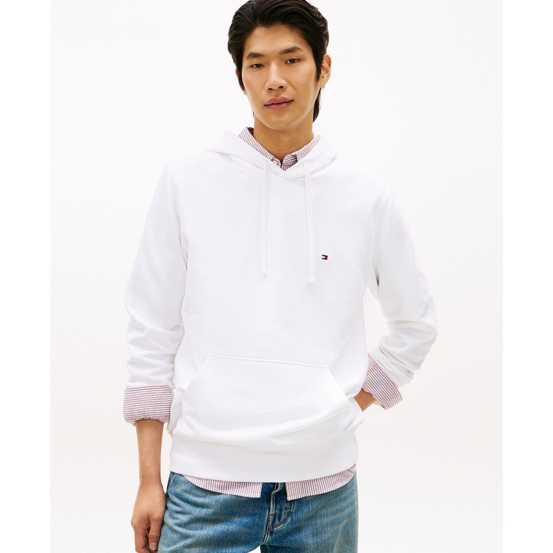 'Regular-Fit Essential Terry Hoodie' pour Hommes