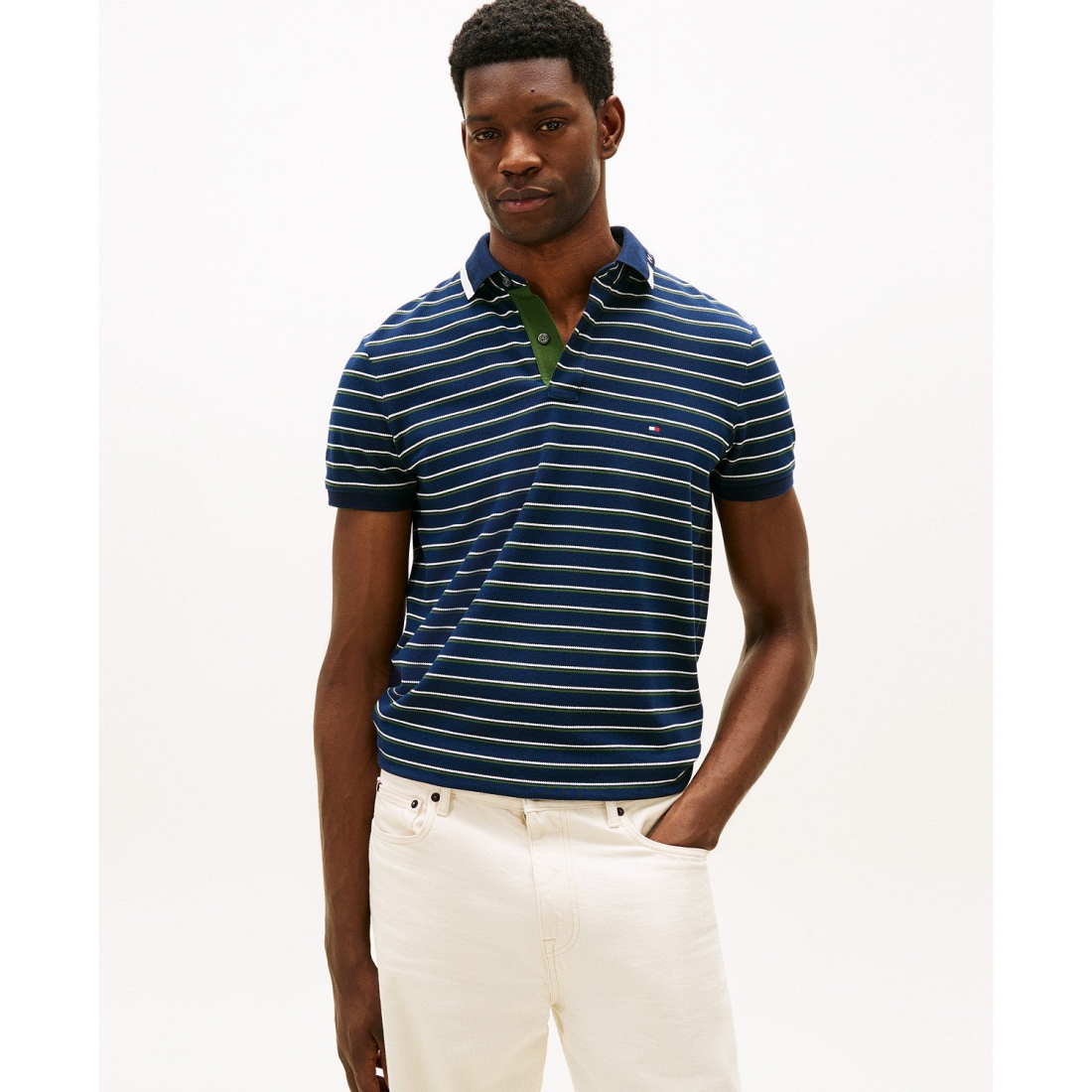 'Pique Graphic Collar Polo Shirt' für Herren