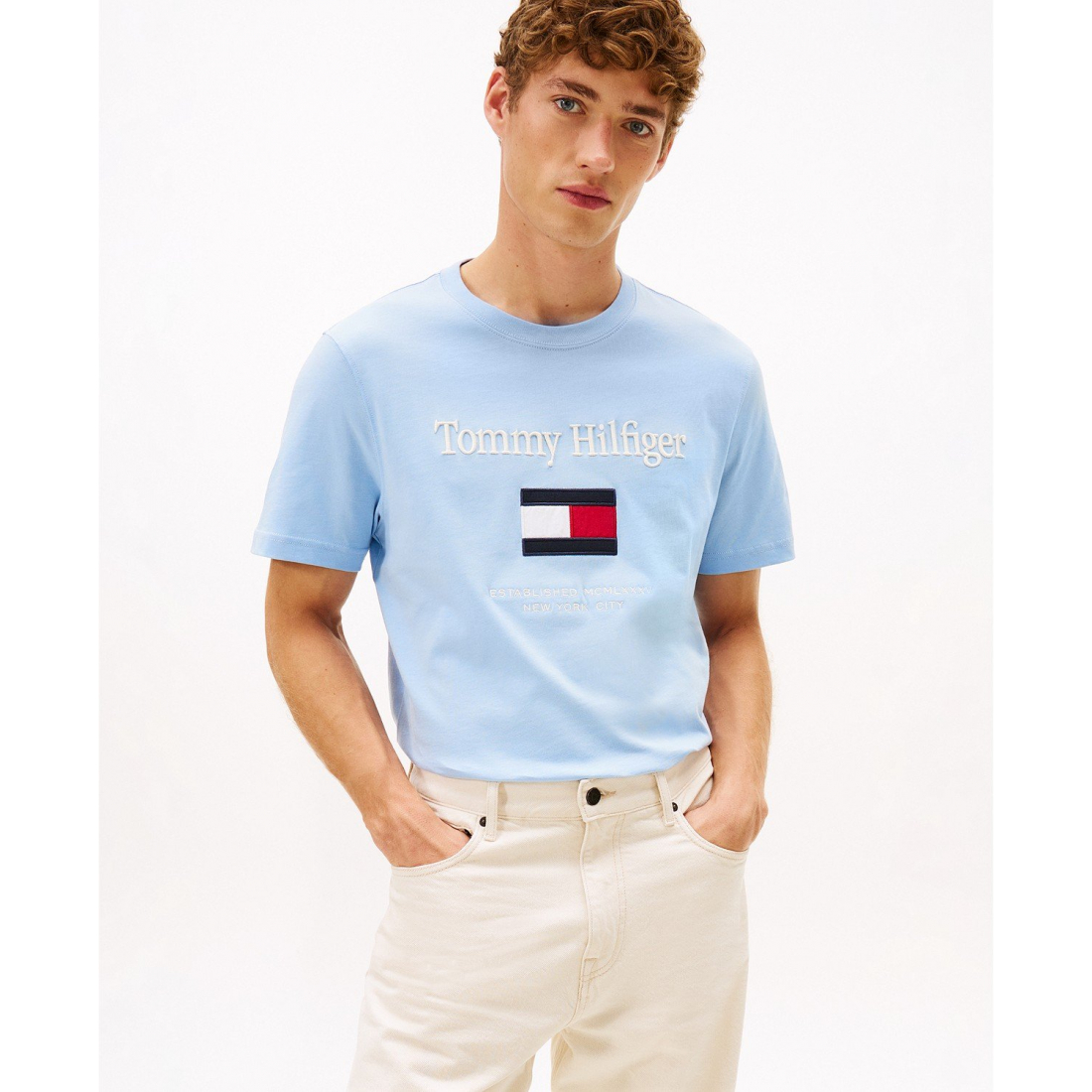 'Logo Embroidered Flag T-Shirt' für Herren