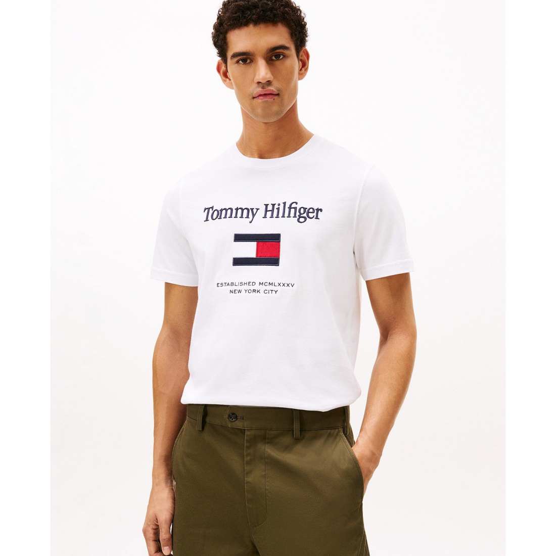 'Logo Embroidered Flag T-Shirt' für Herren