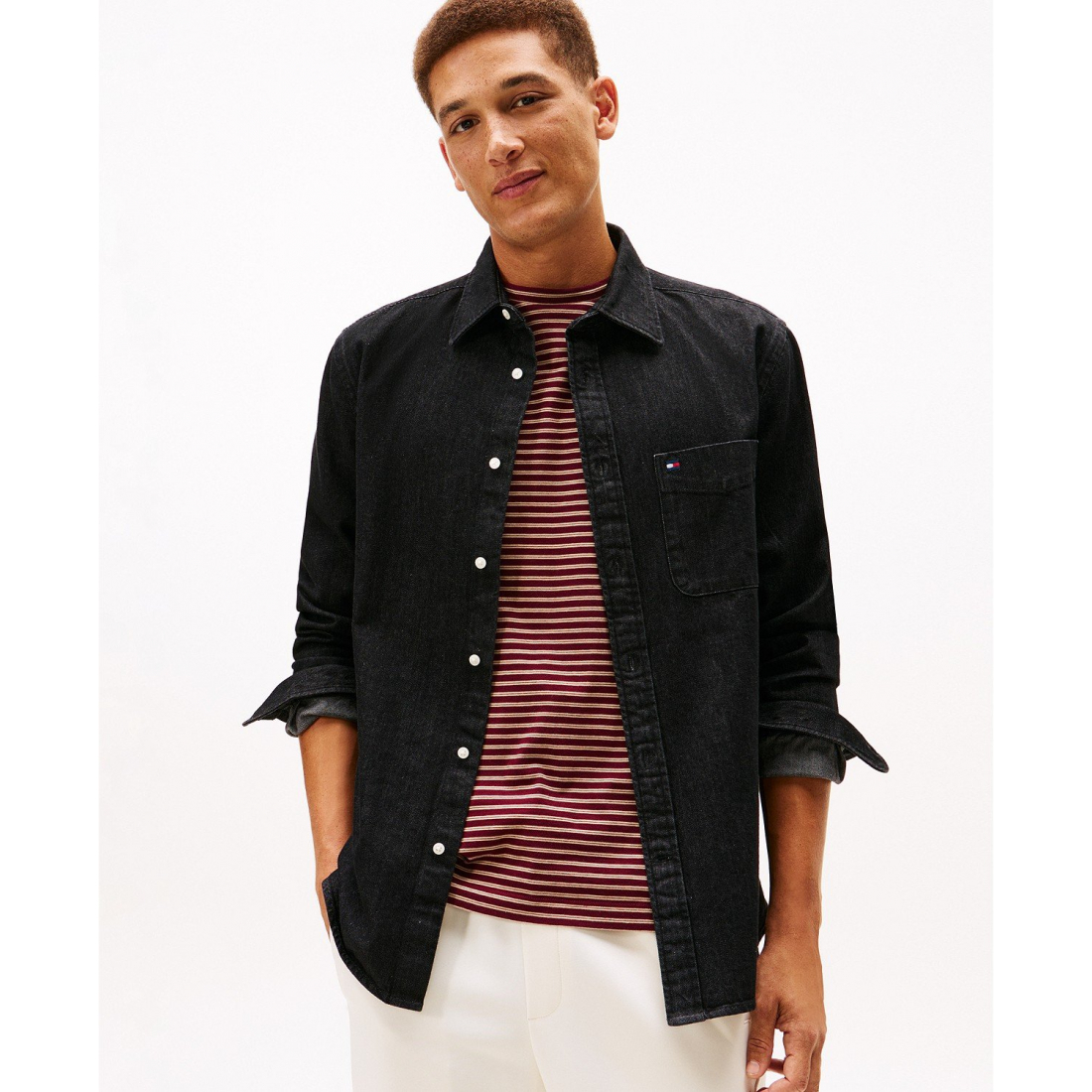 'Denim Long-Sleeve Shirt' für Herren