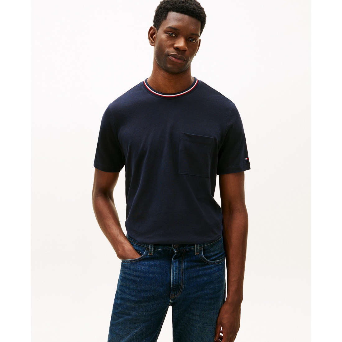 Men's 'Color-Block Pocket Pique T-Shirt'