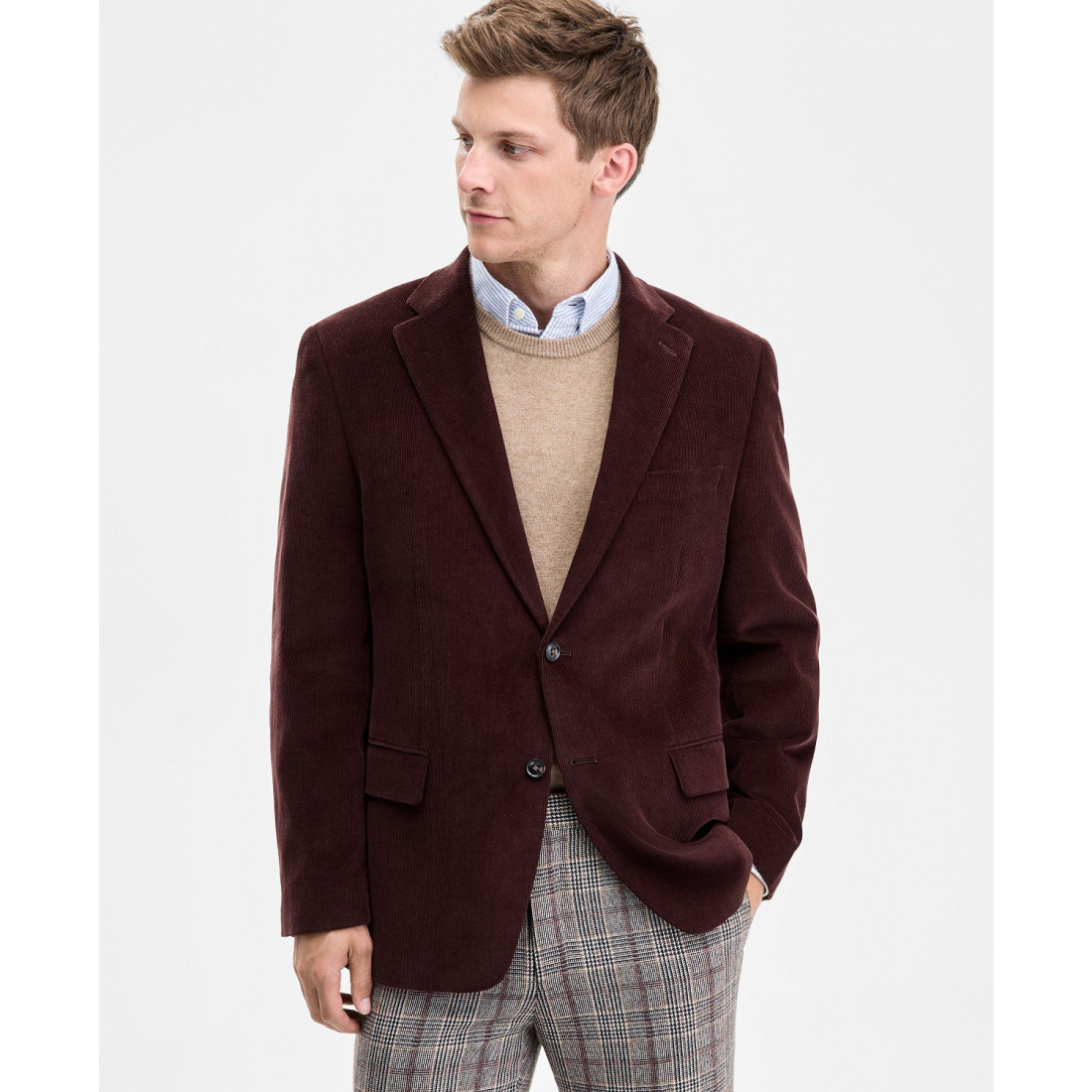 'Modern-Fit Corduroy Sport Coat' pour Hommes