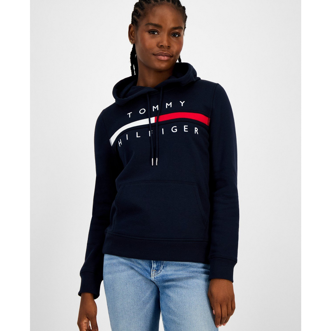 'Embroidered Logo Hooded Sweatshirt' pour Femmes