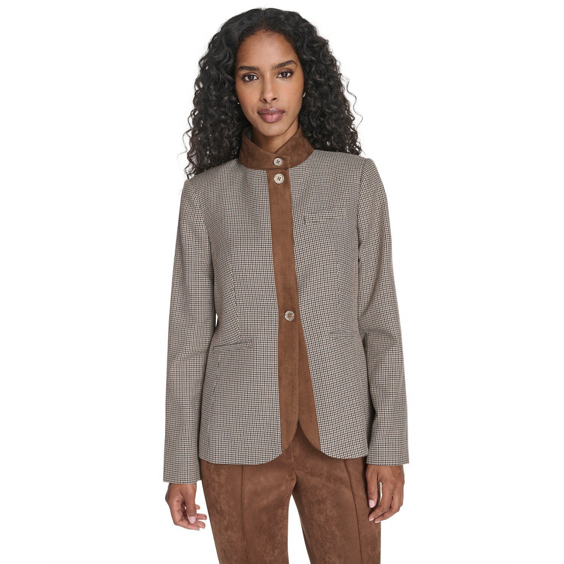 'Houndstooth Riding Jacket' pour Femmes