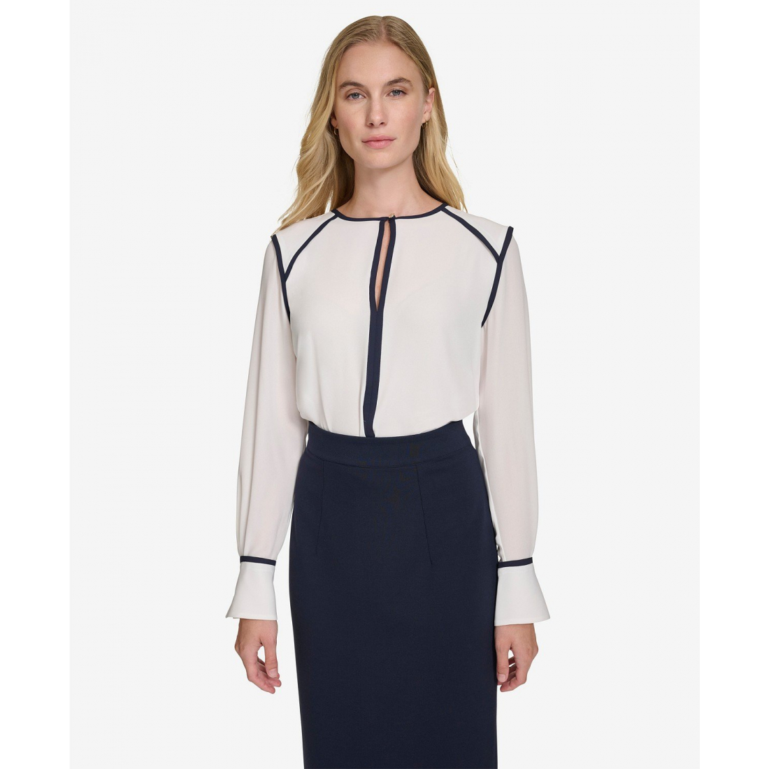 'Long Sleeve Tipped Top' für Damen