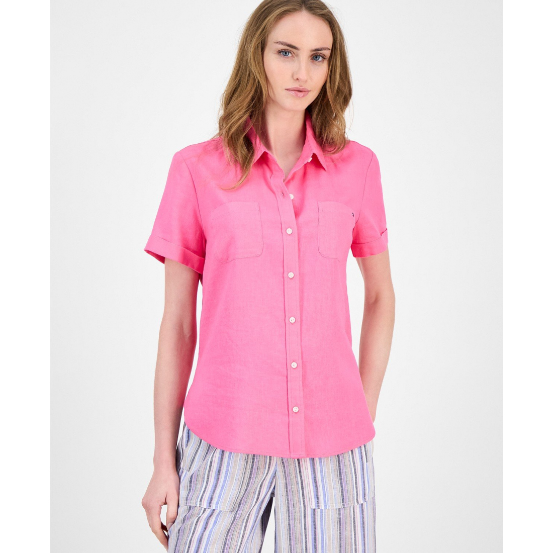 Women's 'Cuffed Short-Sleeve Camp Shirt'
