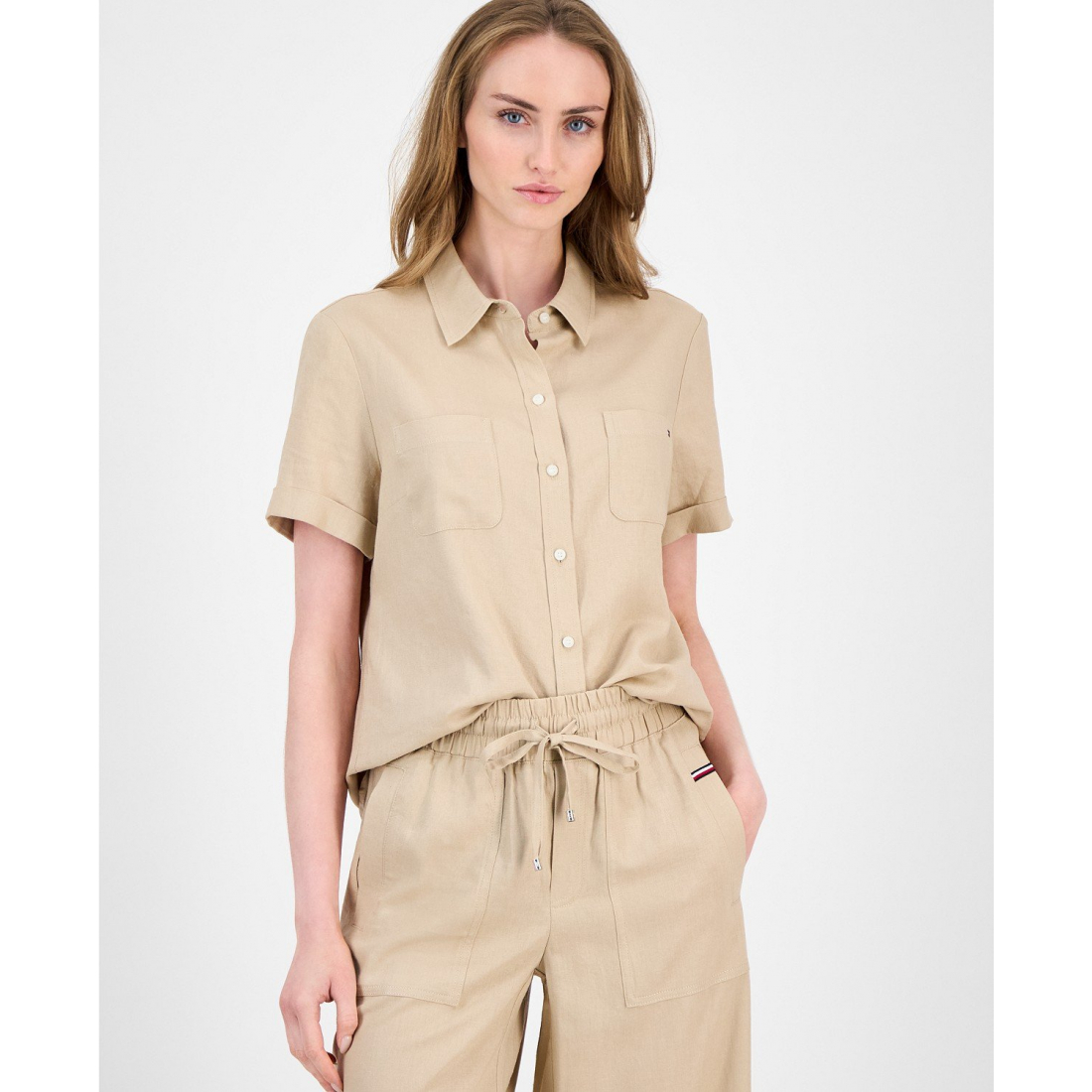 Women's 'Cuffed Short-Sleeve Camp Shirt'