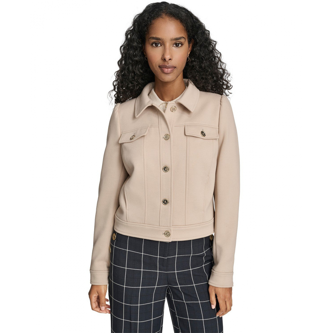 'Point Collar Trucker Jacket' für Damen