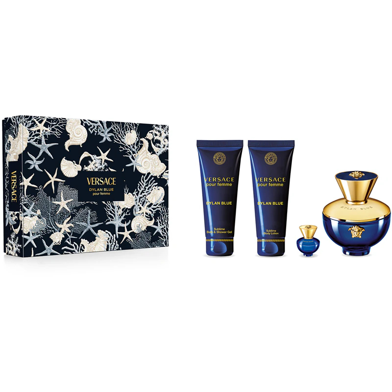 'Dylan Blue' Perfume Set -  4 Pieces