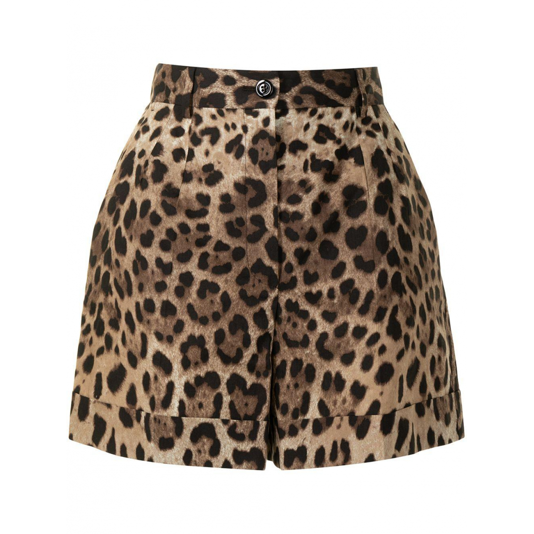 Short 'Leopard-Print Poplin' pour Femmes