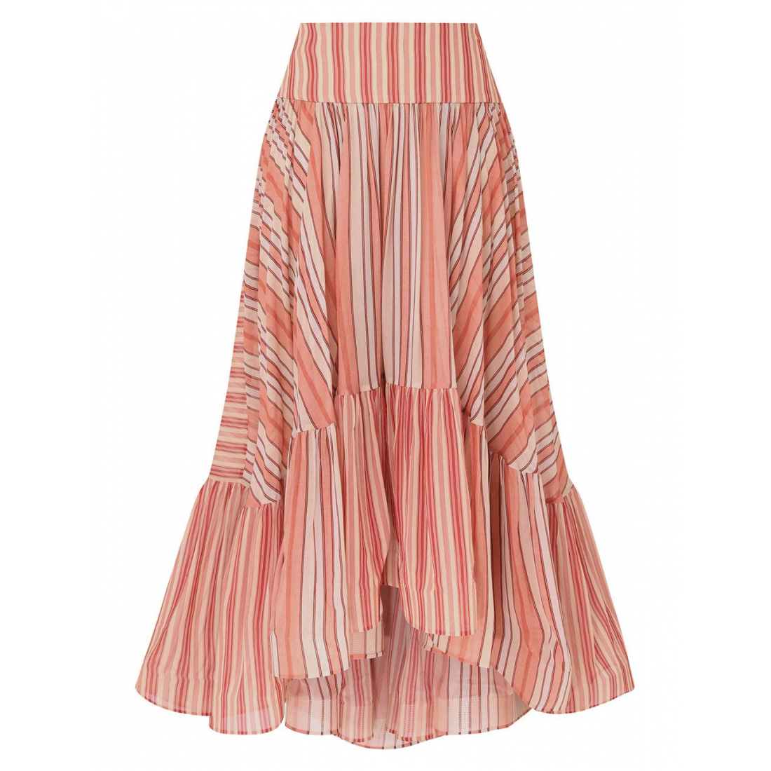 'Rebellion Bohemian' Midi Rock für Damen